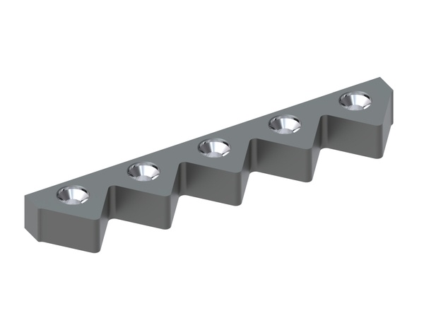 Counter knife 403x72x40, Premium Line, W8 version for Eldan Recycling 