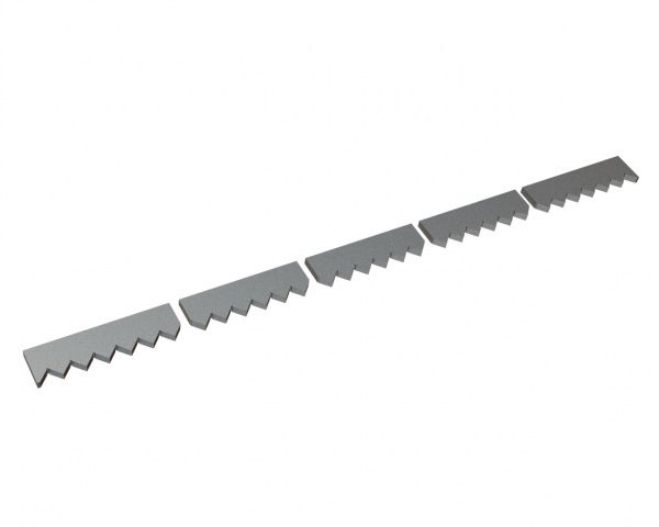 Counter knife 5-part 1993x115x25, Creusabro, version 60 for Vecoplan Vecoplan VAZ