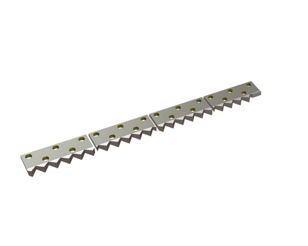 Counter knife 5-piece 2489x188x42 StandardCut, version 70, B1 version for Zeno Zerkleinerungsmaschinen 