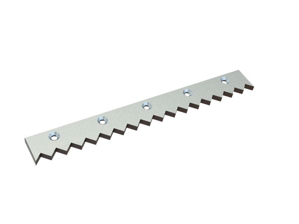 Counter knife 595x69x15 Premium Line, 5 countersunk holes, X version for Untha Untha LR 600