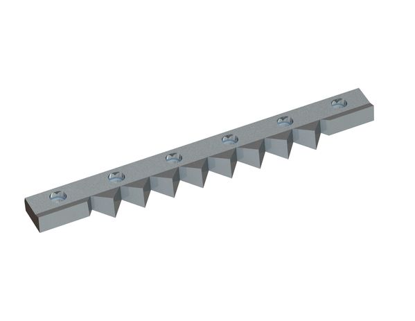 Counter knife 595x73x30 PremiumCut, version 40, X version for Zeno Zerkleinerungsmaschinen 