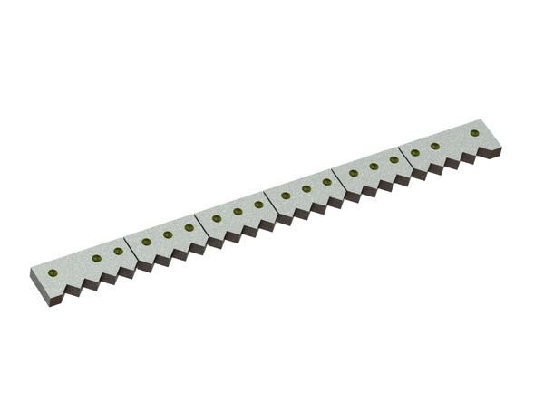 Counter knife 6-piece 1711x142x45, Eco Line, 18 holes with flat countersink, 12x M16 thread for WEIMA America Inc. 