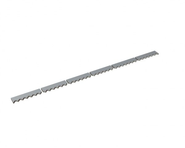 Counter knife 6-piece 2484x107x25 Premium Line, version 60, X version for Vecoplan LLC (Retech) Vecoplan VAZ 2500
