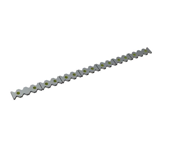 Counter knife 7-parts 3167x175x38 Eco Line for Vecoplan LLC (Retech) 