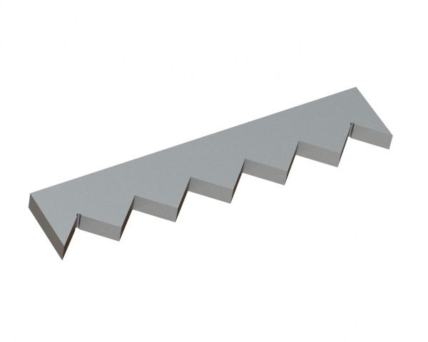 Counter knife center 491x96x28 Premium Line, version 80, X version for Vecoplan LLC (Retech) Vecoplan VNZ 250 XL