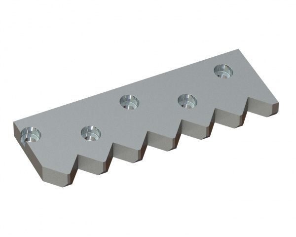 Counter knife left 424x136x28 Premium Line for Vecoplan LLC (Retech) 