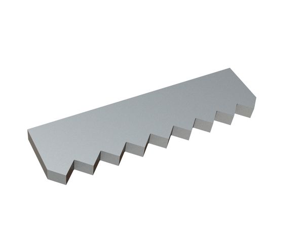 Counter knife middle 388x104x25 Premium Line for Vecoplan LLC (Retech) 