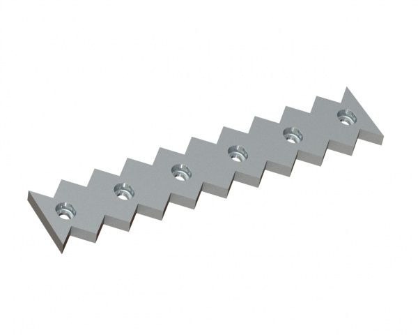 Counter knife middle 638x131x25 Premium Line for Vecoplan LLC (Retech) 