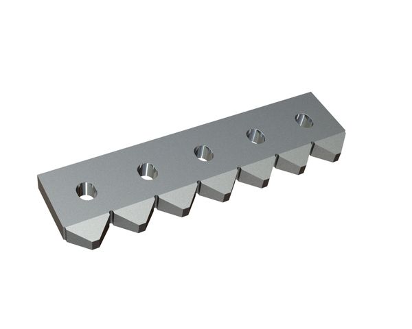 Counter knife middle/left 454x123x28 Premium Line for Vecoplan LLC (Retech) 