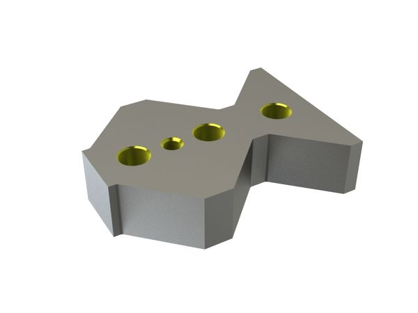 Counter knife outer 245x180x60 Eco Line version 130, W9-version for Untha Untha XR 2000