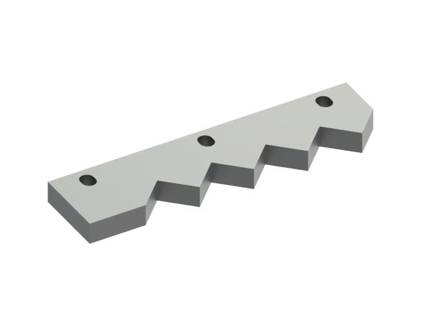 Counter knife outer 392x96x28, Premium Line, 3 slotted holes, X version 