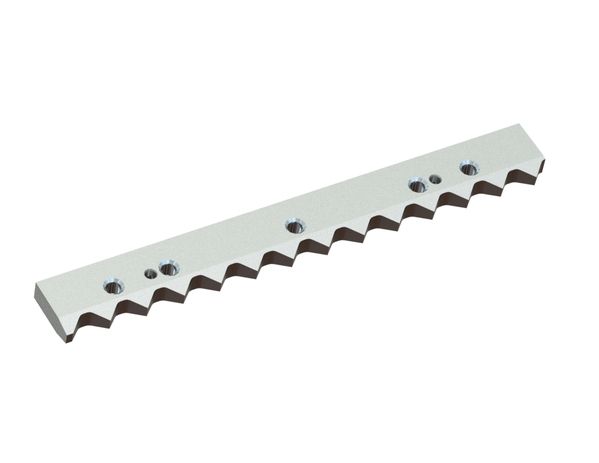 Counter knife outer 491x60x20, Premium Line, version 34, 5x M16 thread for Untha Untha LR 1000