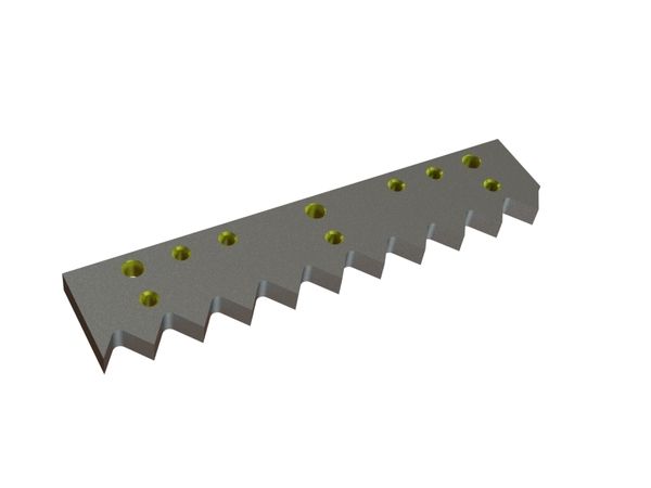 Counter knife outer 514x110x25 Eco Line version 37, W9-version for UNTHA America Untha MR 1500