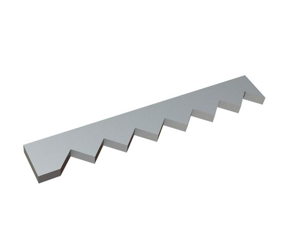 Counter knife outer 656x98x28 Premium Line, version 80, X version for Vecoplan LLC (Retech) Vecoplan VVZ 300