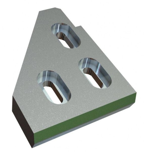 Counter knife outside 300x225x50 Eco Line W9-version for Eldan Recycling Eldan SC 1408