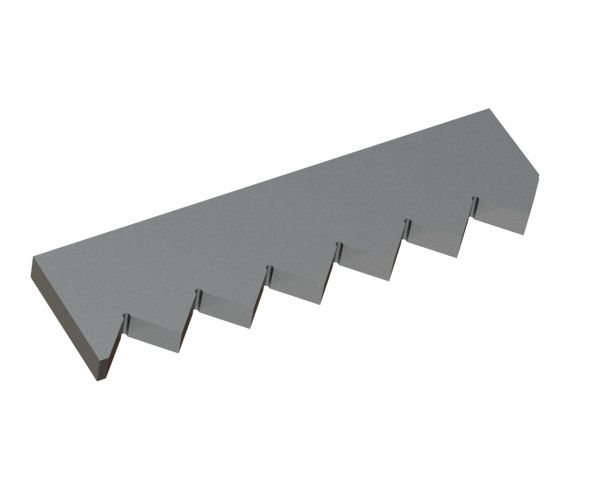 Counter knife outside 422x115x25 Creusabro for Vecoplan LLC (Retech) 