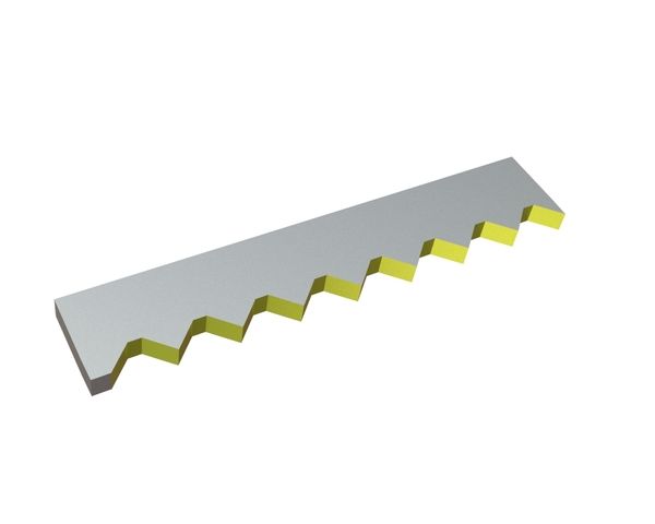 Counter knife outside 514x94x24 Eco line for Vecoplan LLC (Retech) Vecoplan V-EBS 2500