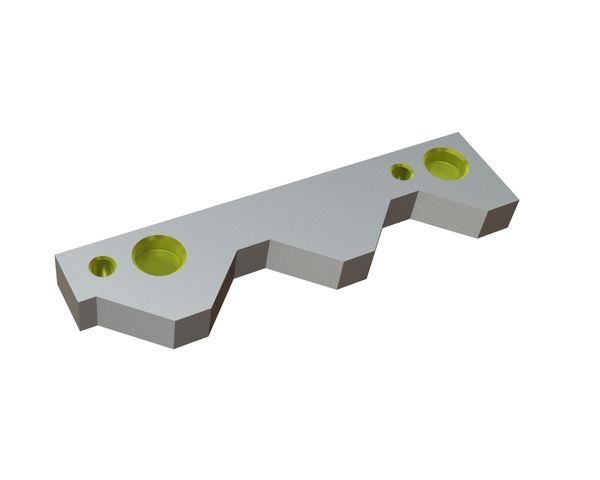 Counter knife right 309x75x29 Eco Line for Vecoplan LLC (Retech) Vecoplan VVZ 210 Hurricane