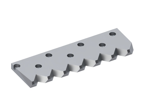 Counter knife right 545x176x30 Permium Line version 80, X-version for Vecoplan LLC (Retech) 