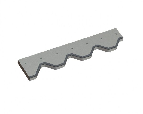 Counter knife right 603x134x25 Premium Line, version 140, armored for Vecoplan LLC (Retech) 