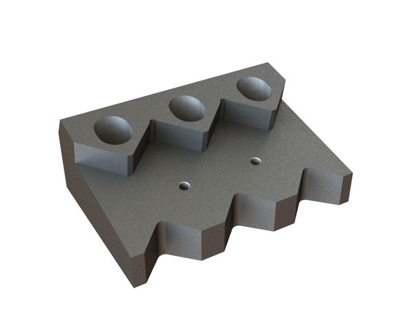 Counter knife slide 345x239x113 version 87 for Lindner Recyclingtech Lindner Meteor 1750