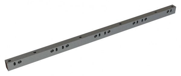 Counter knife traverse1620x70x50 8 long slots, 6 counter-sunk holes, fine thread for MeWa | Ehehalt | Andritz MeWa | THM Recycling Mewa UG 1608