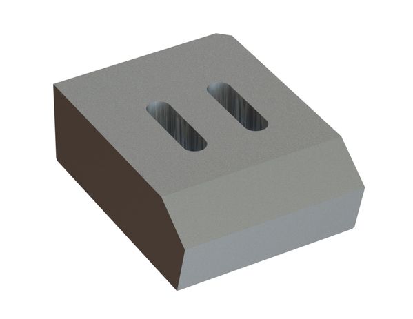 Counterholder for stator blade left 168x224x78 for Eldan Recycling Eldan SC 2118