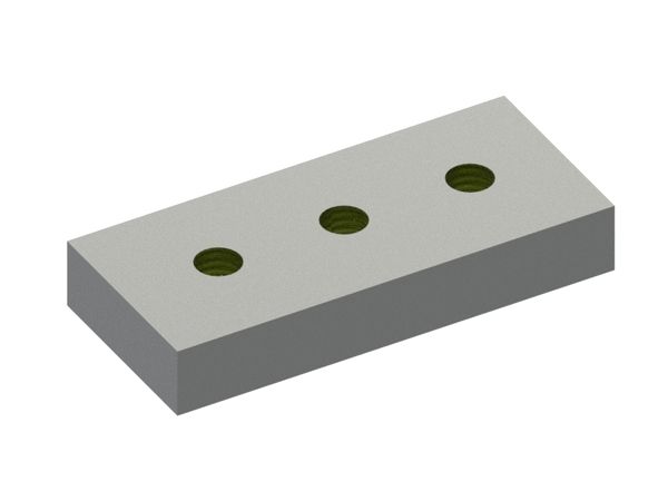 couper des couronnes 160x110x25 Eco Line 3xM16, X-version 