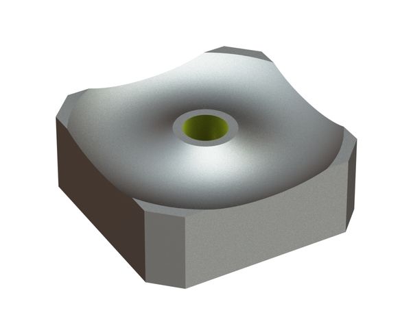 Couronne de coupe 110x110x39,5, Eco Line, filetage M24, version W pour Vecoplan 