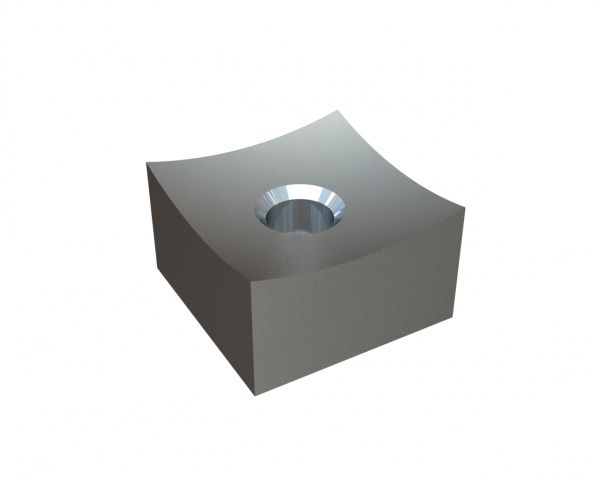 Couronne de coupe 34x34x20, avec rayon concave, PremiumCut, filetage M12, version X 