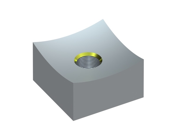 Couronne de coupe 35x35x20, Eco Line, filetage M12, version X pour GROSS Apparatebau GmbH 