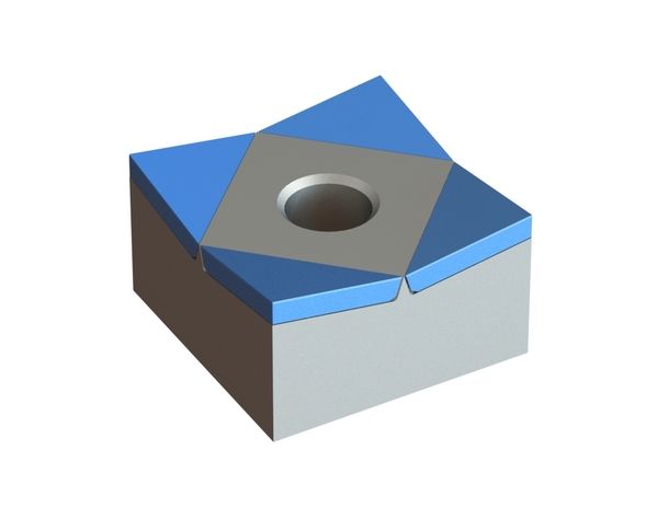 Couronne de coupe 40x40x23, Hybrid Line softcut form, qualité H4, filetage M14 