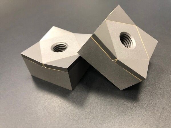 Couronne de coupe 40x40x23, Hybrid Line, tranchant 12°, M12, qualité carbure H4 pour Weima Maschinenbau GmbH 