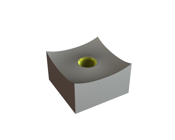 Couronne de coupe 40x40x25, Eco Line, filetage M12, version B1 pour Zeno Zerkleinerungsmaschinen 