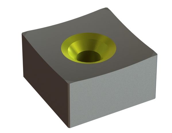 Couronne de coupe 75x75x40 Eco Line, filetage M18, version X pour Previero 