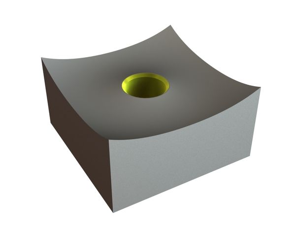 Couronne de coupe 80x80x42,5, StandardCut, filetage M24, version X pour Vecoplan 