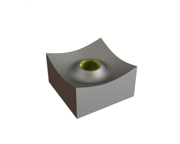 Couronne de coupe agressive 80x80x45, Eco Line, filetage M24, version X pour Vecoplan Vecoplan VNZ