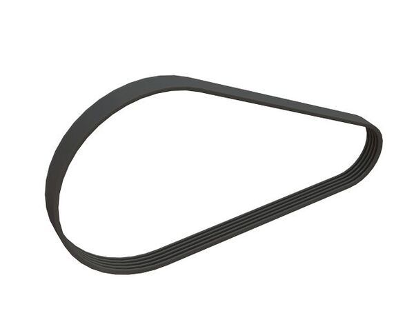 Courroie multiple 8V 5080, version polyester, 3 nervures, longueur 5080 mm, profil 8V 
