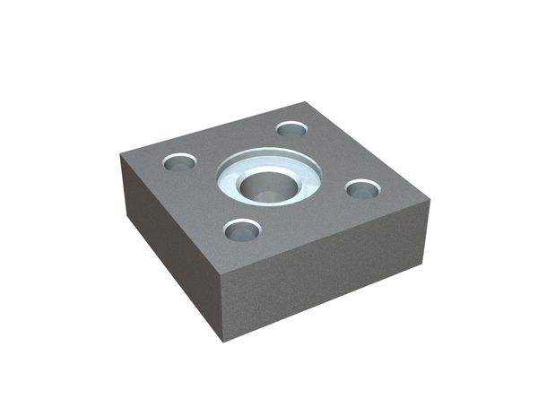 Couteau 108x108x38, Premium Line, 4 trous de positionnement, filetage M30x2, version X 