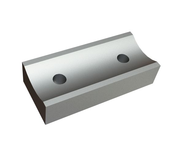 Couteau 172x77x39 avec gorge Premium Line, 2x filetage M20, version W, protégé par modèle d’utilité pour Lindner Recyclingtech 