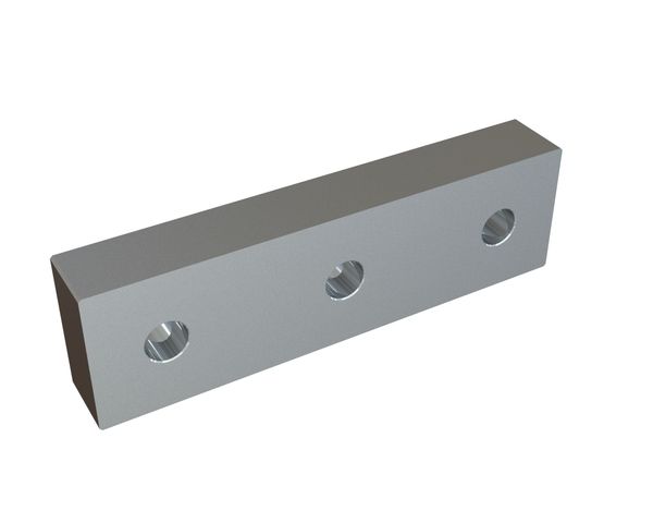 Couteau 195x56x28 Premium Line, 3 perçages Ø16, version W 