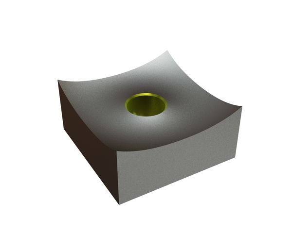 Couteau 60x60x30, Eco Line, filetage M20, version B1 pour Zeno Zerkleinerungsmaschinen 