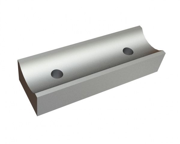 Couteau concave 172x57x35 Premium Line pour Lindner Recyclingtech Lindner Komet HP