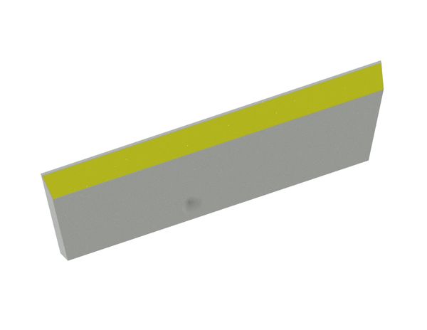 Couteau de rotor 130x35x5, Eco Line, tranchant 40°/60°, 2 trous borgnes 120°, version Y7 pour EREMA Engineering Recycling Maschinen und Anlagen 