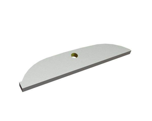 Couteau de rotor 180x37x8, Eco Line, arrondi, 1 trou, version Y pour Vogelsang RotaCut RC 10000 pro