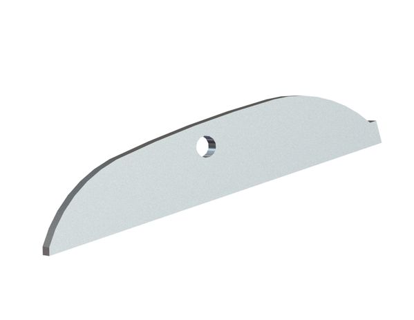 Couteau de rotor 180x37x8, Premium Line, arrondi, 1 trou, version Y pour Vogelsang RotaCut RC 10000 pro