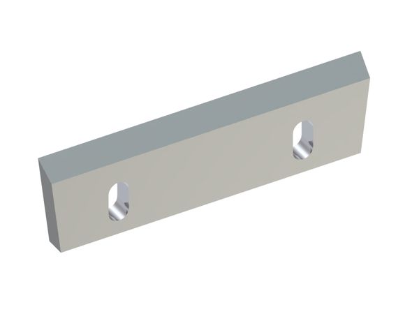 Couteau de rotor 350x100x22, PremiumCut, 2 trous oblongs, 2x filetage M12, tranchant 52° pour Zerma | AMIS 
