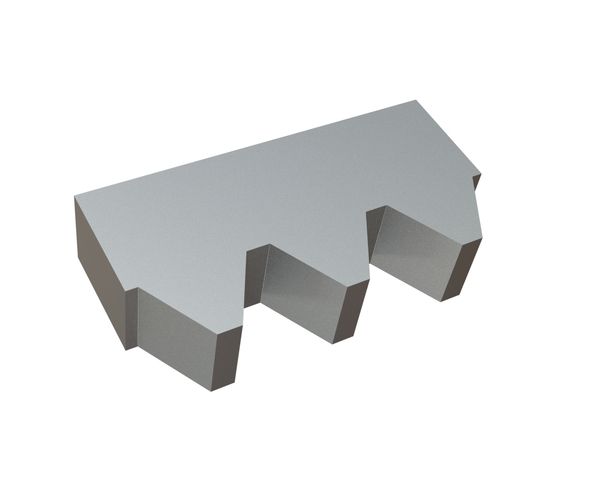 Couteau de rotor central 240x121x55 Premium Line, version X pour Columbus McKinnon | CM Industrial Shredders 