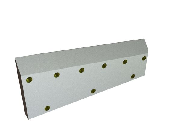 Couteau droit 325x100/150x25, Premium Line, 9 perçages fraisés, arête 1.5x90°/39°, version W pour HSM GmbH + Co. KG 