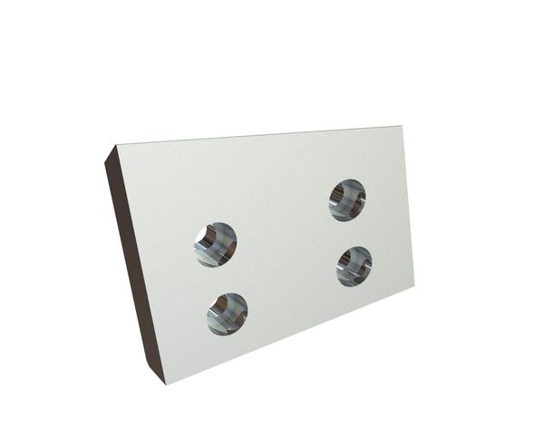 Couteau extérieur gauche 120x98x20, 4 perçages fraisés, version W pour HSM GmbH + Co. KG 